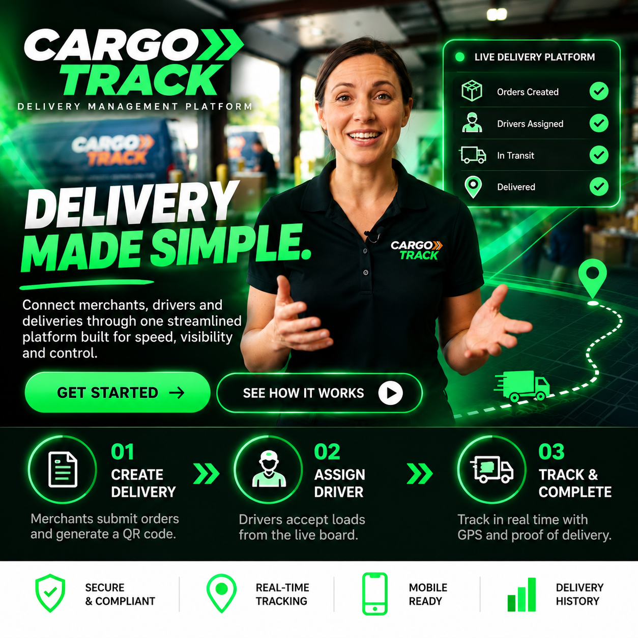 Cargo Track Delivery Management Platform