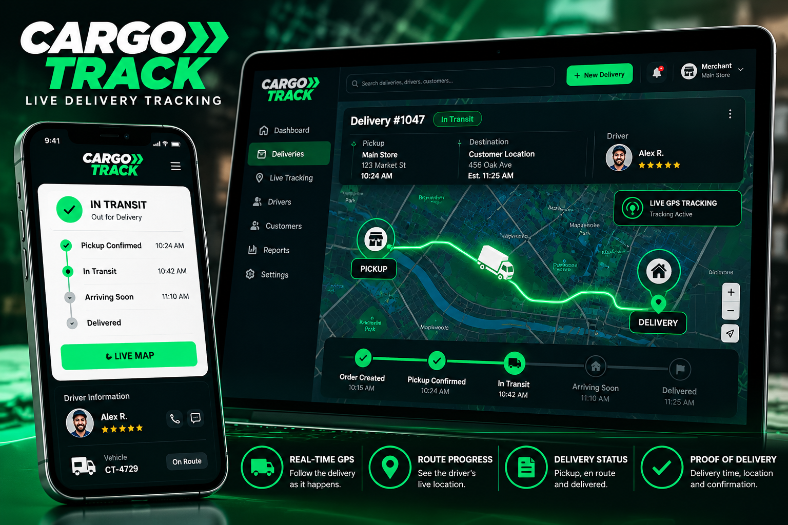 Cargo Track GPS Delivery Tracking