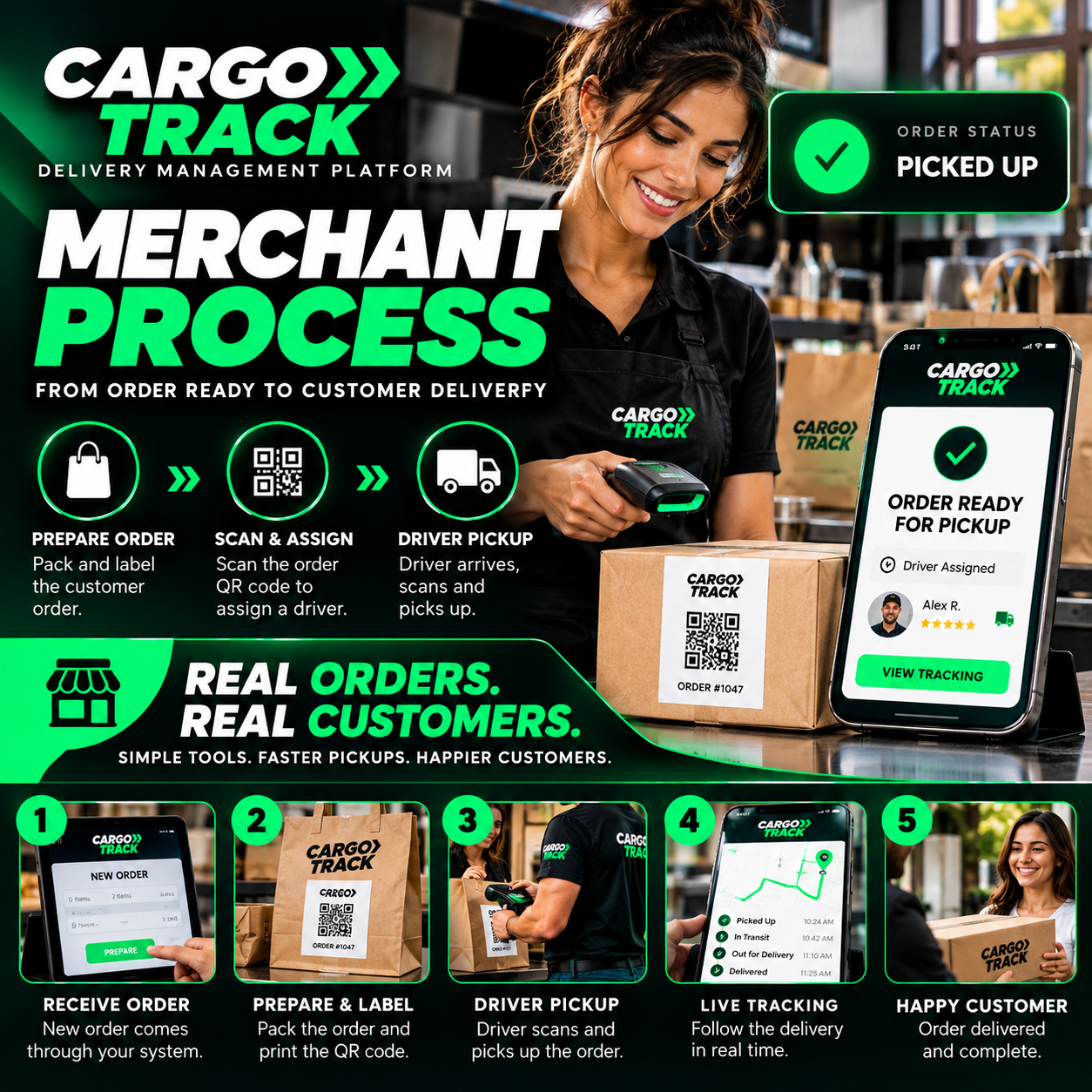 Cargo Track Merchant Process